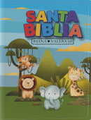 Biblia RVR 1960 Bolsillo para Niños Animales con cierre