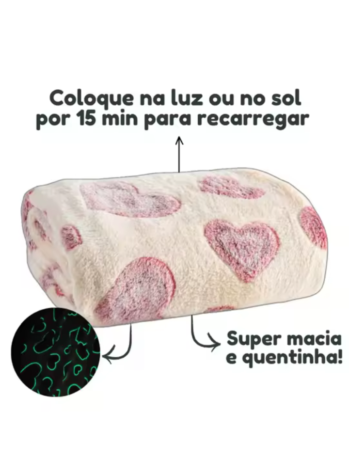 Manta Cobertor mágico que brilha no escuro (1,20x1,50m)